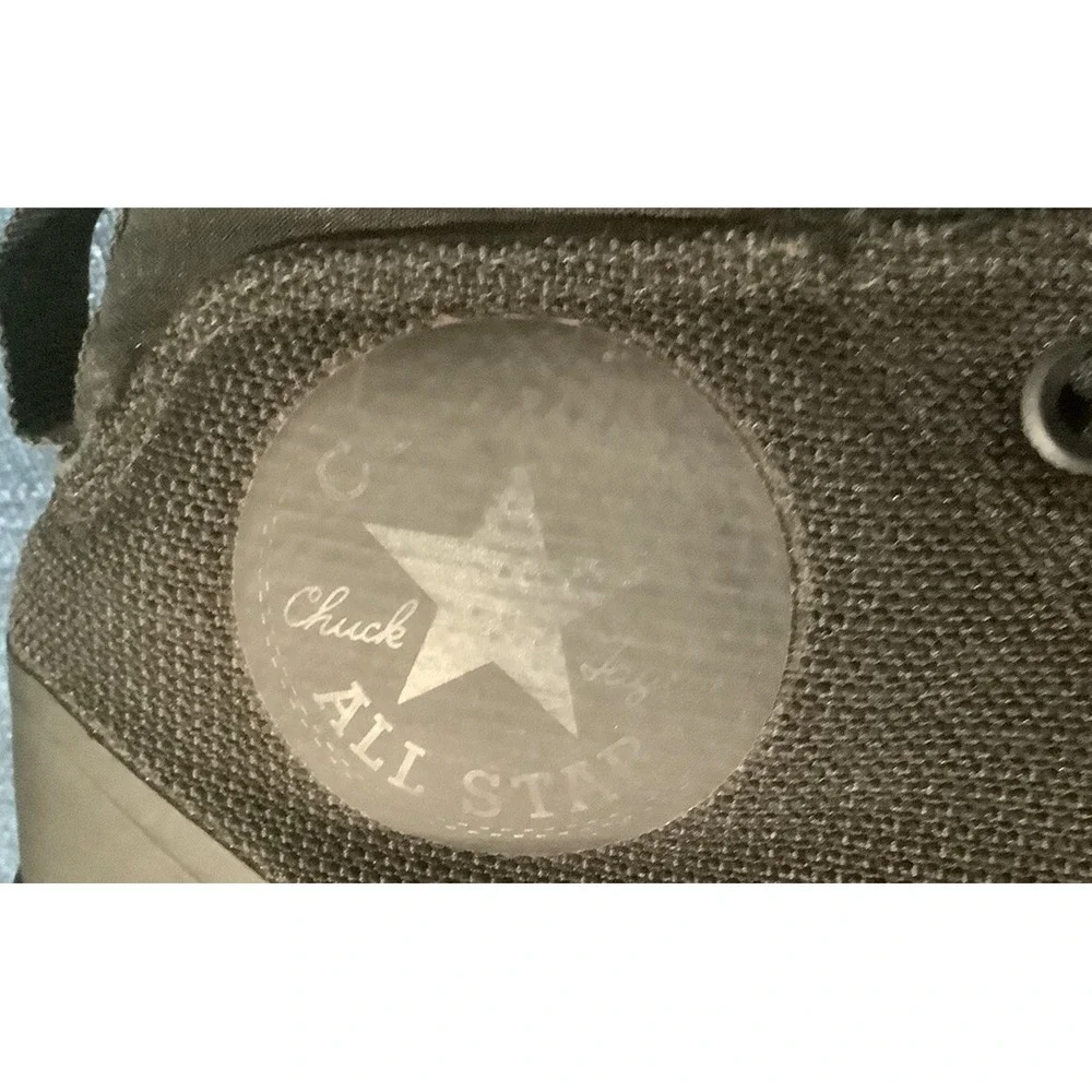 All Black Converse All Star Mid-High Top Junior 6